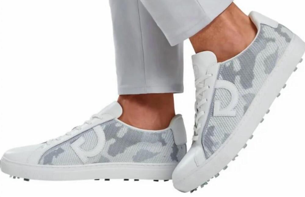 NEW G/FORE men's camo knit disruptor shoes in snow